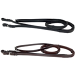 Soft Grip Reins with Hand Stops - Havana Leather/Brown Soft Grip