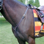 Nunn Finer Hunting Breastplate - UPDATED - Black - Cob - Brass