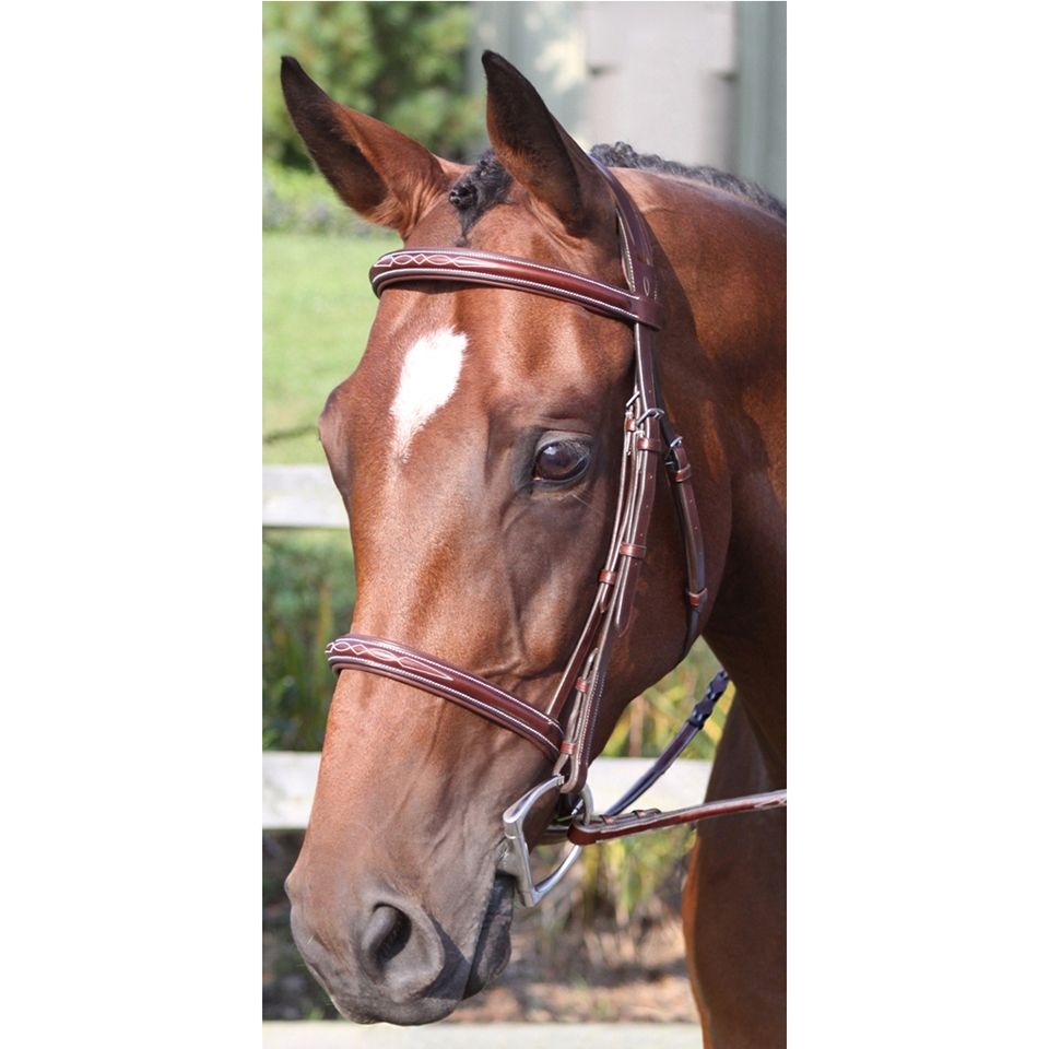 Nunn Finer All Leather Side Reins - Havana